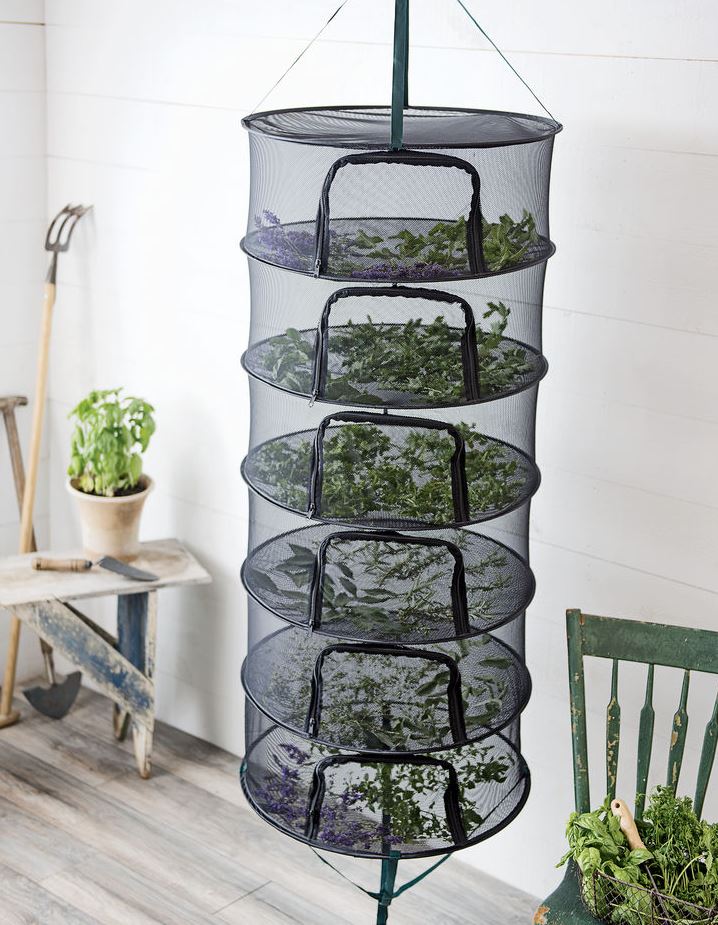 herb drying rack also works for gladiolus corms